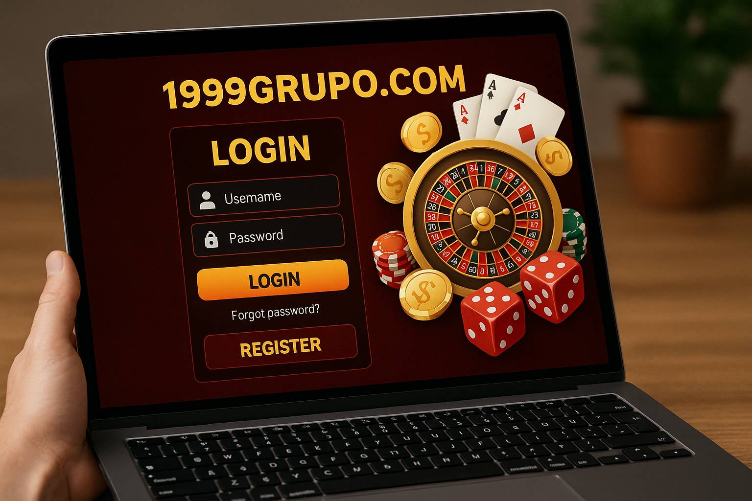 Login no Cassino 1999GRUPO.COM